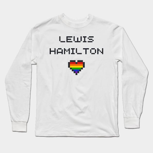 Lewis Hamilton Formula One lgbtq+ Long Sleeve T-Shirt by little-axii